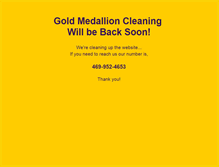 Tablet Screenshot of goldmedallioncleaning.com